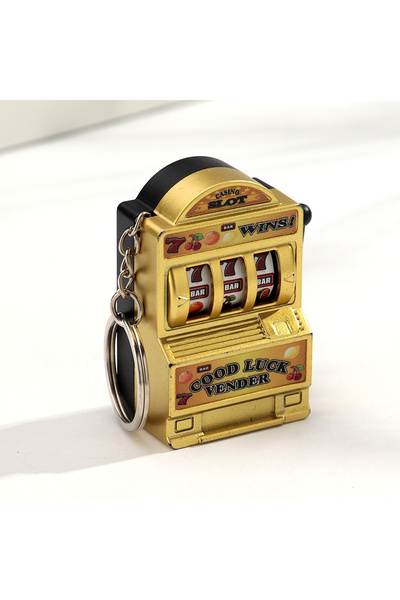 Choice golden A Fruit Slot Machine Keychain Lucky Charm Jackpot Keychains Min...