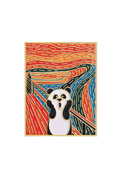 Choice دبابيس مينا من سلسلة حيوانات كرتونية، النمط 19: قطة تقرأ كتابًا، باندا...