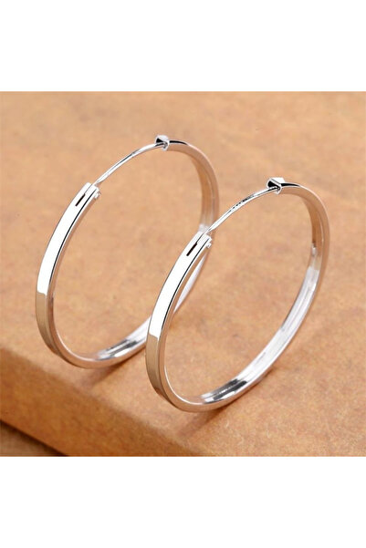 Choice أقراط حلقية فضية اللون من الفولاذ المقاوم للصدأ 316L، مقاس 50 مم، بتصم...