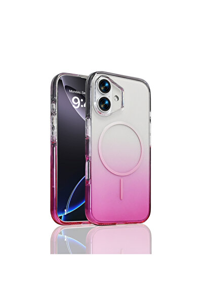 zore Apple iPhone 16 Kılıf M-Safe Şarj Özellikli Septik Silikon Kapak