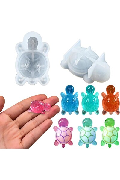 Choice color1 2Mini Cute Turtle Shape Resin Silicone Mold3DOcean Animal Theme Epoxy Resin Casting MoldDIYCr