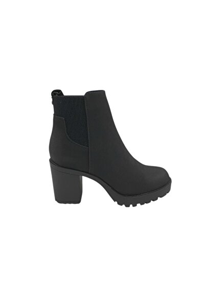 ONLY ankle boots, faux leather and textile, black
