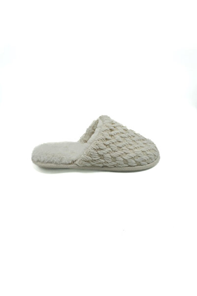 Oysho textile house slippers, white