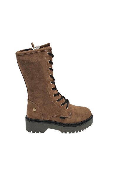 XTI Women's ankle boots Xti, textile material, brown