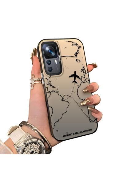 ucuc حافظة Xiaomi Mi 12T متوافقة مع الحافة السيليكونية الصلبة والمضادة للسقوط...