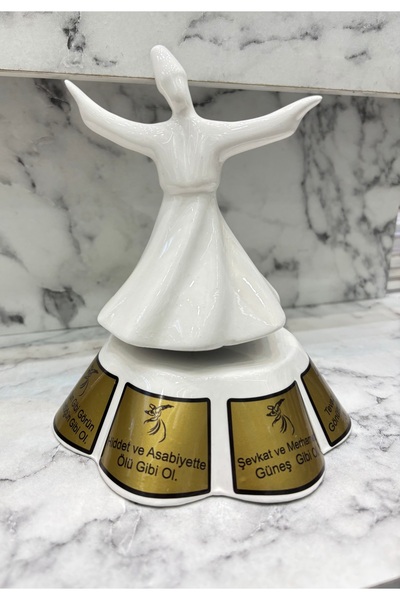 SERAMİK dönerli Semazen 17cm