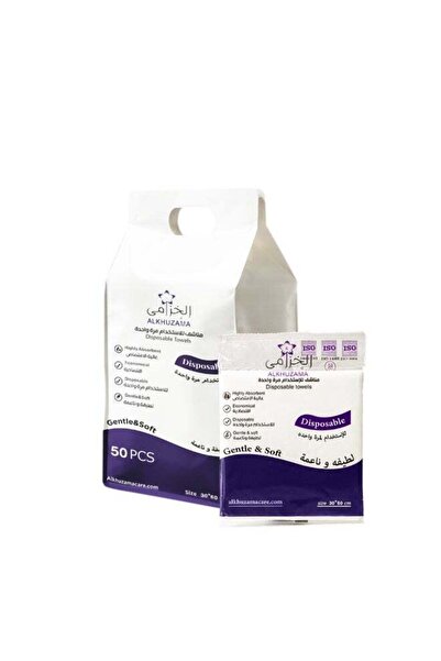 alkhuzama Disposable Towels 60x30cm Highly Absorbent Gentle and Soft 50 Pieces