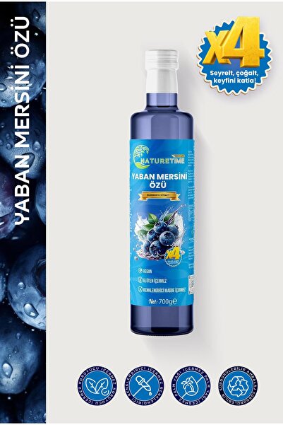 Naturetime Premium Yaban Mersini Özü 700 gr Katkısız Doğal Organik Pestisit &...