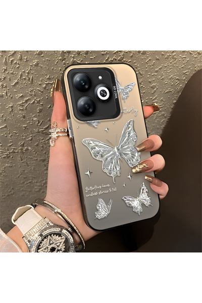 ucuc حافظة Infinix Hot 40i المتوافقة مع الحافة السيليكونية الصلبة والمضادة لل...