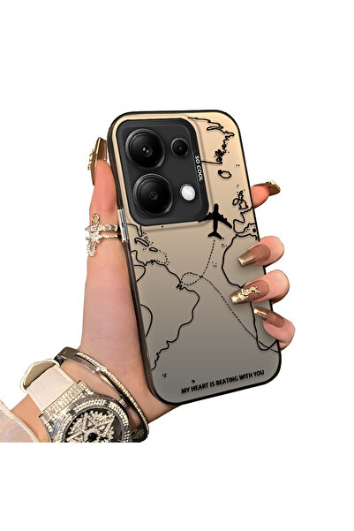 ucuc Xiaomi Redmi Note 13 Pro 4G Uyumlu Silikon Kenar Sert Arka Anti Düşme Kı...