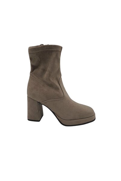 Tamaris Women's ankle boots, textile material, beige