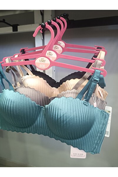 nura NURAH Lazer kesim dolgulu straplez push-up sütyen