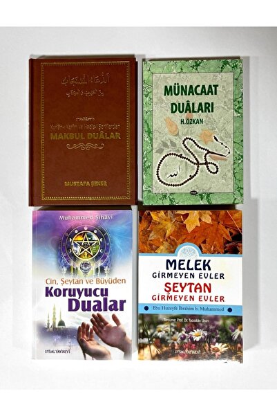 Muallim Neşriyat Dualarım Seti 4 Kitap Münacaat ,Cin Şeytan ve Büyüden Koruyucu