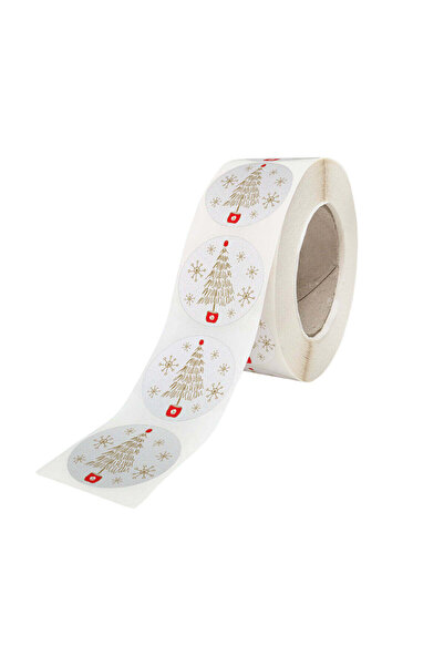 Papette Set 1000 buc Etichetă autoadezivă/sticker cu Model Crăciun Santa’s Gift Lab