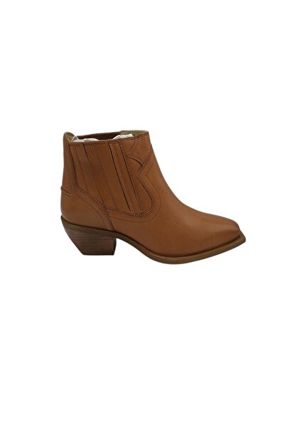 BRONX Ghete de damă până la gleznă, mărimea 37, piele, maro