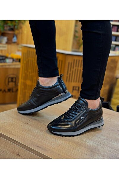 Parlak Bağcıklı Günlük Sneakers Ayakkabı