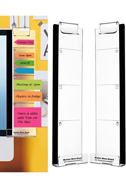 Arabest Monitor Memo Boards for Computer - Utility for Office Desktop