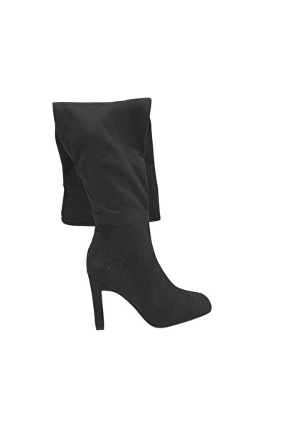 BOOHOO women's boots, size 36, textile, black