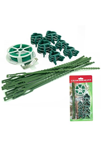 Arabest Gardening Tie Clip Set, Plastic Gardening Clips, Reusable, Plants, Shrubs