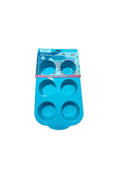 ORIGINAL DEALS Silicone Mold for Muffins and Cakes, Non-Stick, Turquoise, Unique Design