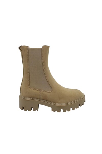 ONLY women's ankle boots size 40, faux leather and textile, beige