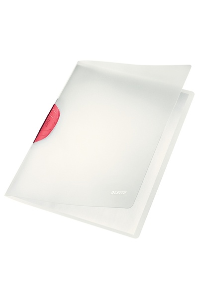 Esselte Clip file, A4, PP, Color Clip Magic Leitz red