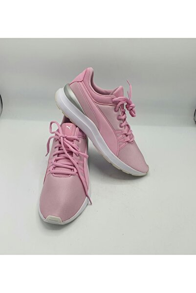 Puma Women's sneakers imitation leather and textile size 39, pink and white