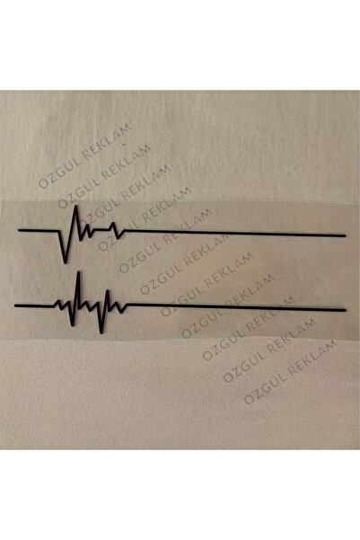ÖZGÜL REKLAM Kalp Atışı sticker Araba sticker / Motor Sticker / Laptop Sticker