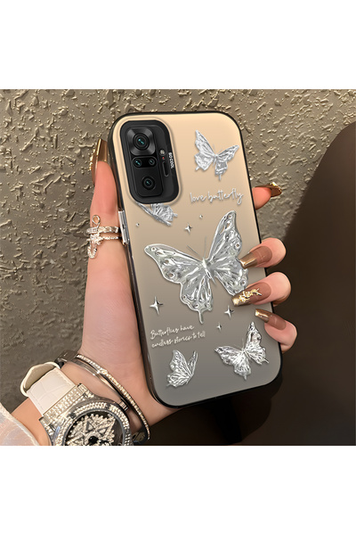 ucuc Xiaomi Redmi Note 10 Pro Uyumlu Silikon Kenar Sert Arka Anti Düşme Kılıf...