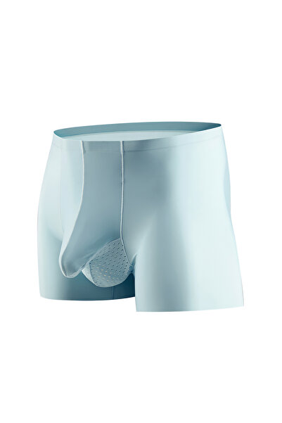 L&Wen Men's Underwear Bullet Separation High Elastic Ice Silk Thin Section Breathable Boxer Brief, XXL