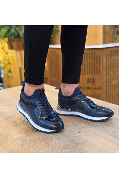 Parlak Streçli Sneakers Ayakkabı