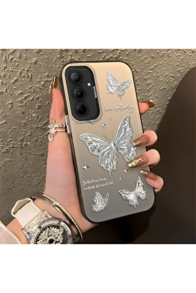 ucuc Samsung Galaxy A35 Uyumlu Silikon Kenar Sert Arka Anti Düşme Kılıfı Güze...