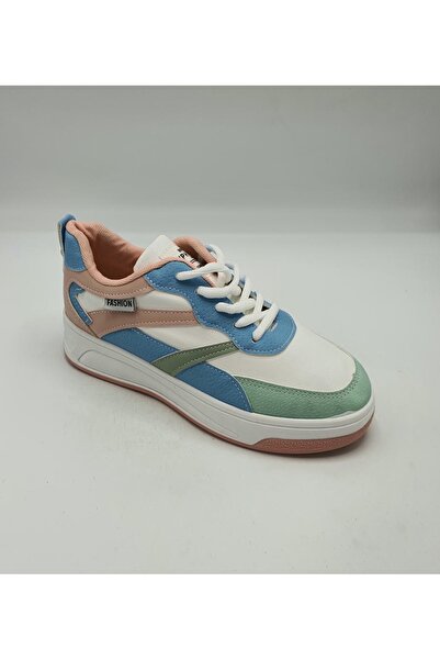 Franco Banetti Women's imitation leather sneakers size 37, multicolor