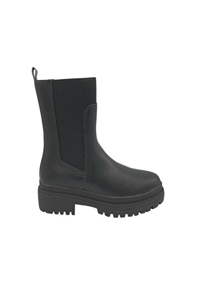 About You Ghete de damă până la gleznă, mărimea 41, negre, piele ecologică și...