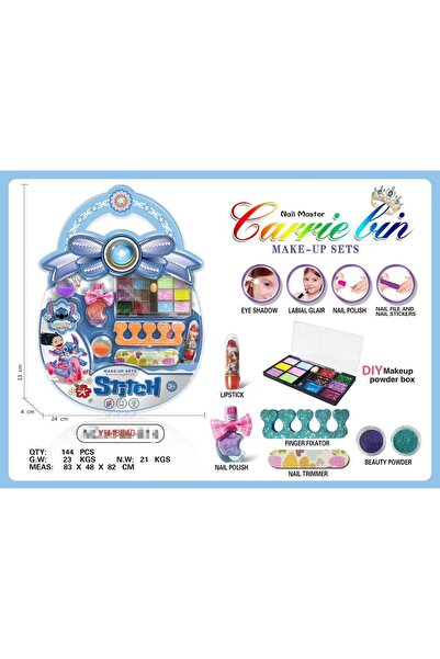 KAZUKO Complete character makeup and nail set for children (168 pieces)