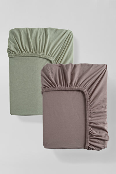 evdehome 2-Piece Baby Bed Sheet Set – 100% Organic Cotton, Elastic Baby Bed Sheet, 60X120+15 cm