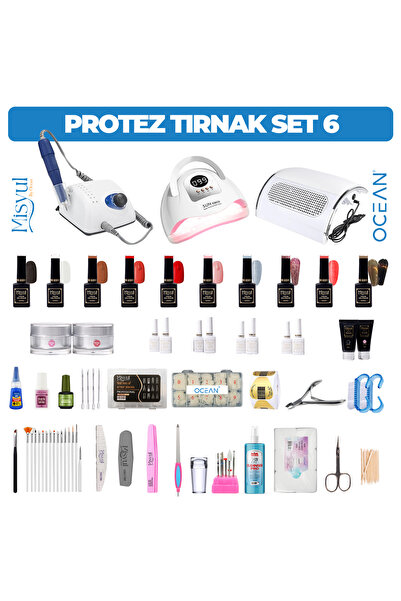 OceanCare Profesyonel Protez Tırnak Seti - High Quality - Başlangıç Orta İler...