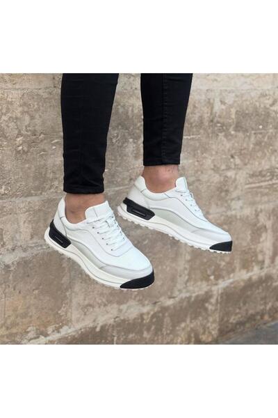 Parlak Tasarım Harikası Hakiki Deri İthal Taban Günlük Ayakkabı