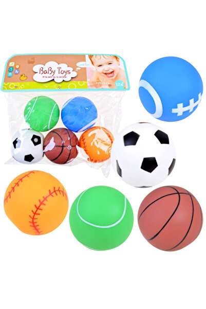 Jokomisiada Set de 5 mingiute din cauciuc pentru copii