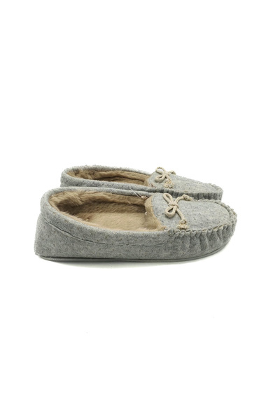Oysho textile house slippers, gray