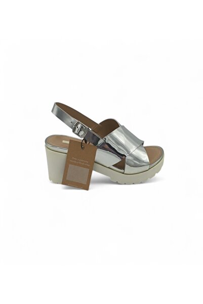 mtng Women's sandals size 37 faux leather, gray