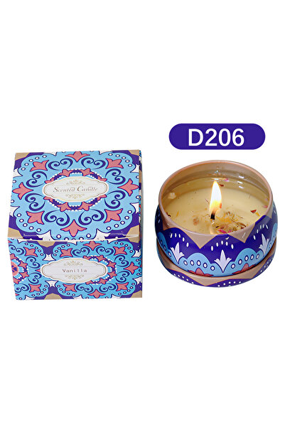 L&Wen Scented Candles, Luxury Aromatherapy Candles with Dry Flowers for Home SPA(Vanilla)