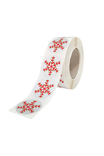 Papette Set of 1000 self-adhesive labels/stickers with Christmas pattern Crim...