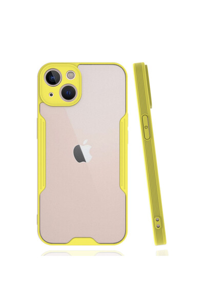 NewFace غطاء سيليكون بلاتيني لـ iPhone 14 Plus - أصفر