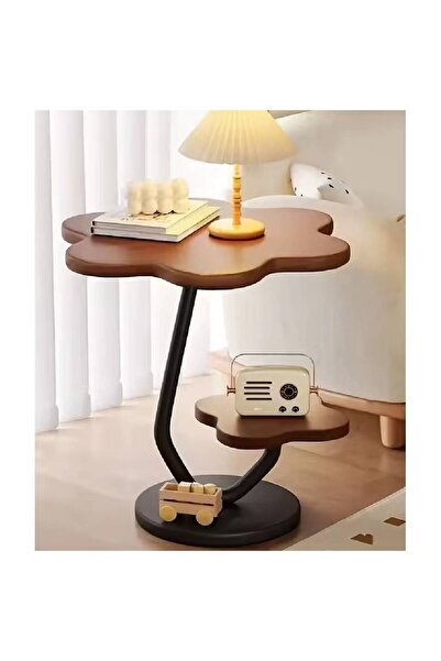 NKX طاولة جانبية عصرية مناسبة لغرف المعيشة والنوم والصالات والمكاتب (خشب الجو...