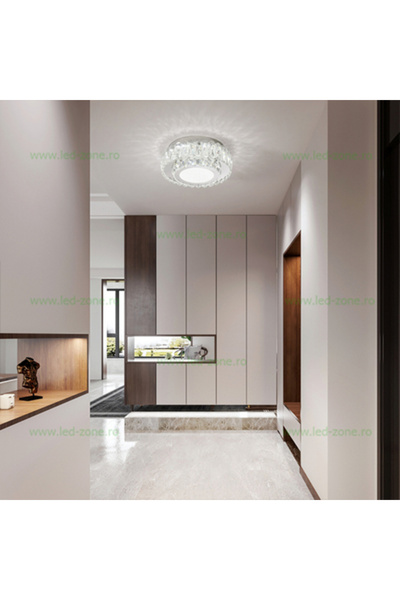 LEDZONE LED Wall Lamp 40W Silver 3 Functions Crystal LZ1108-300Y