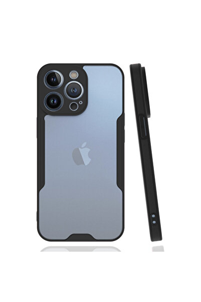 NewFace حافظة آيفون 14 برو بلاتينيوم سيليكون - أسود