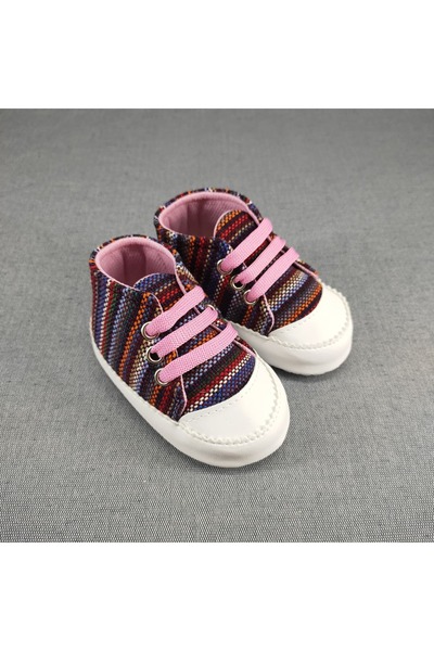 LOOVE BEBE Baby Girls Boys Colorful Booties Home Nursery Shoes Lace-Up Ergono...