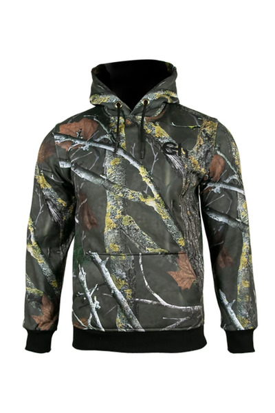 Tough Challenger Outdoor هودي تشالنجر بغطاء رأس للصيد من نوع فولار كينغرو بجي...