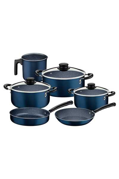 TRAMONTINA طقم أواني طهي من الألومنيوم غير لاصق، 9 قطع